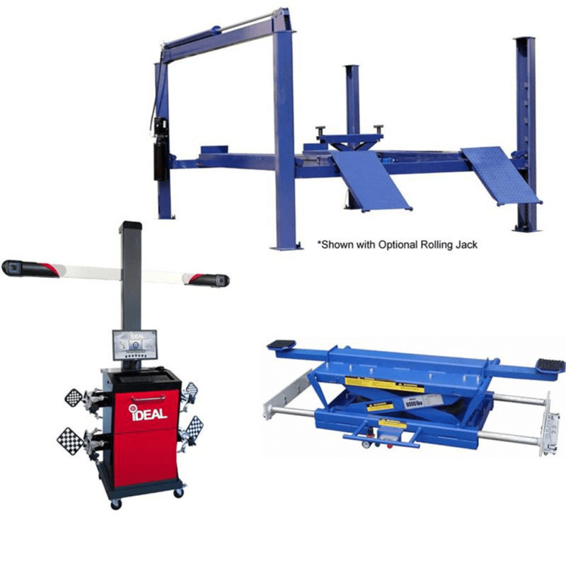 Alignment Rack Jacks TUXEDO FP14KA 14,000 LB CHAIN DRIVEN ALIGNMENT LIFT, 3D IMAGE WHEEL ...